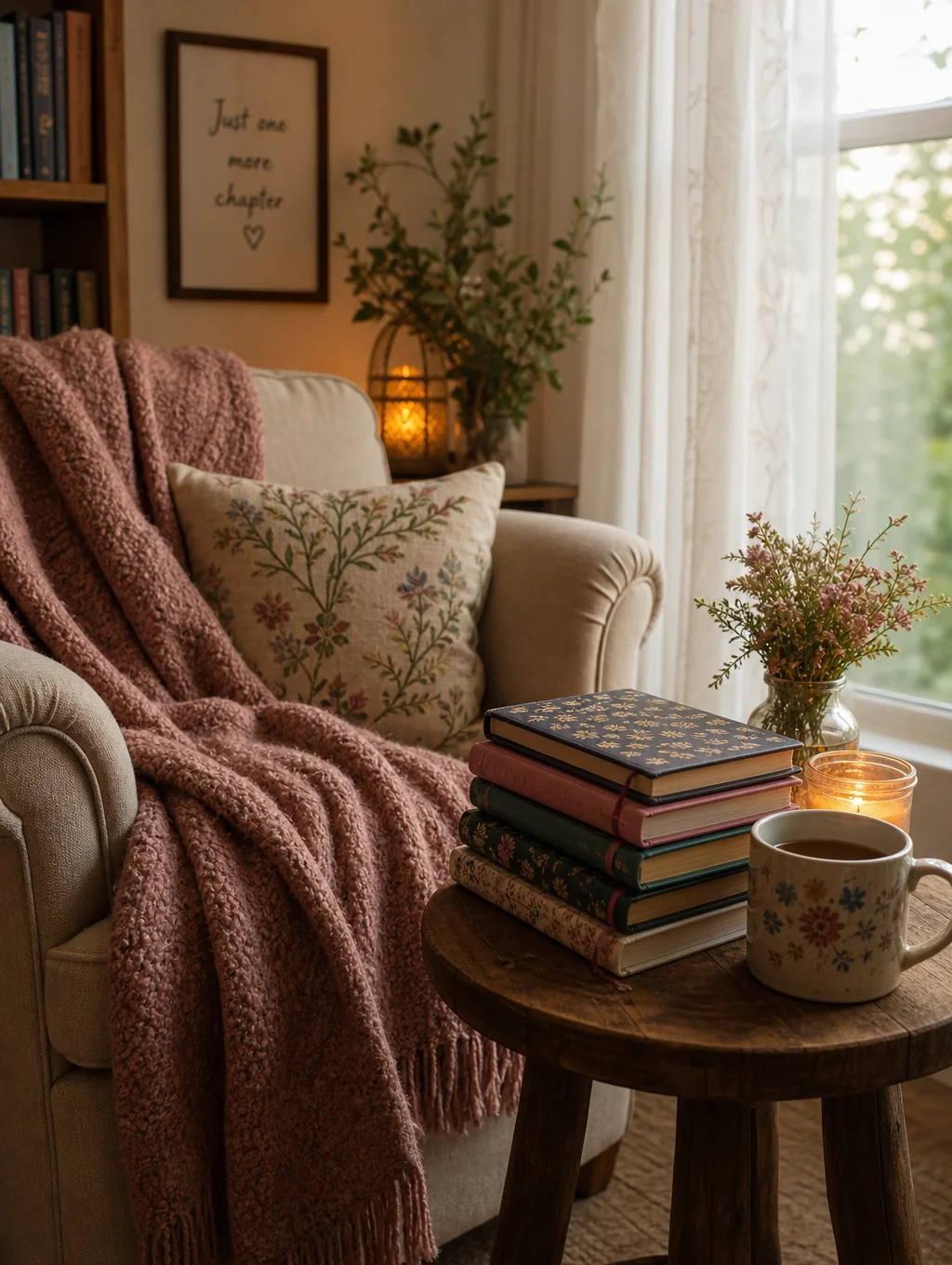 A collection of books and journals representing inspirational resources
